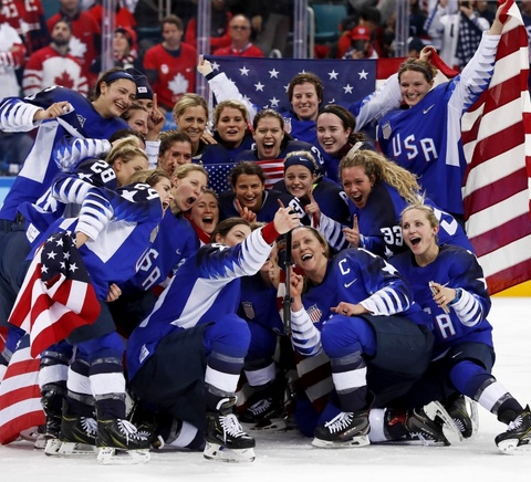 US Women’s Hockey Team Wins Gold in Shootout